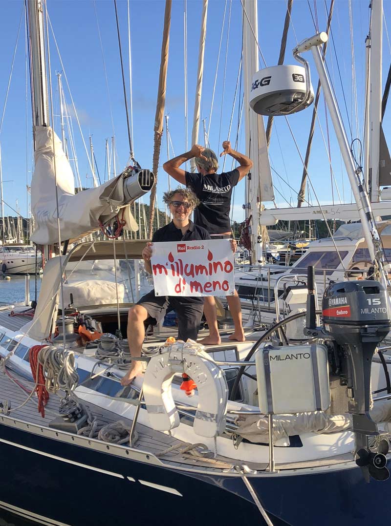 Lorenzo Cipriani in barca a vela