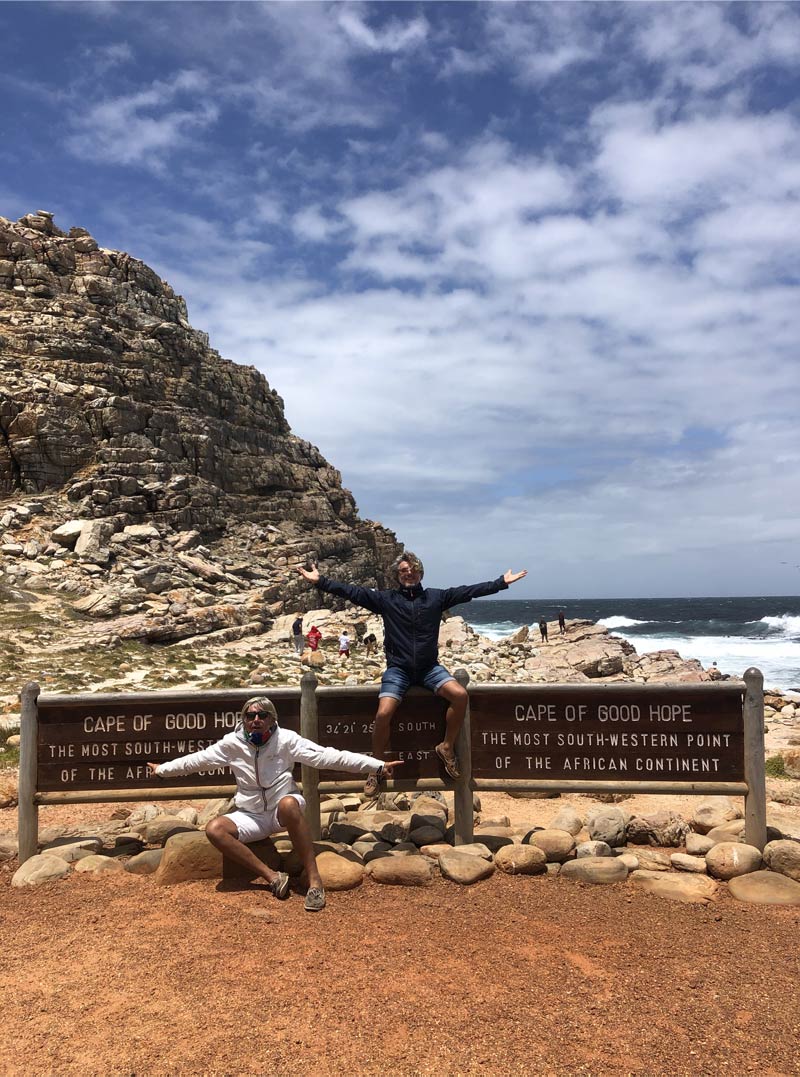 Lorenzo Cipriani in Sud Africa al Cape of good hope